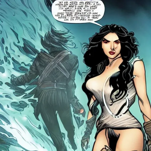 Image similar to yennefer in marvel comics