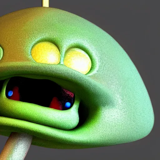 Prompt: Vinesauce vineshroom, 3D rendering high quality 4k