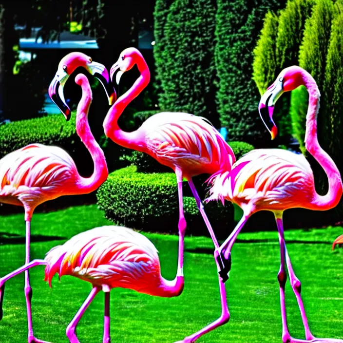 Image similar to flamingo lawn monsters at vanvcouver,british columbia,canada