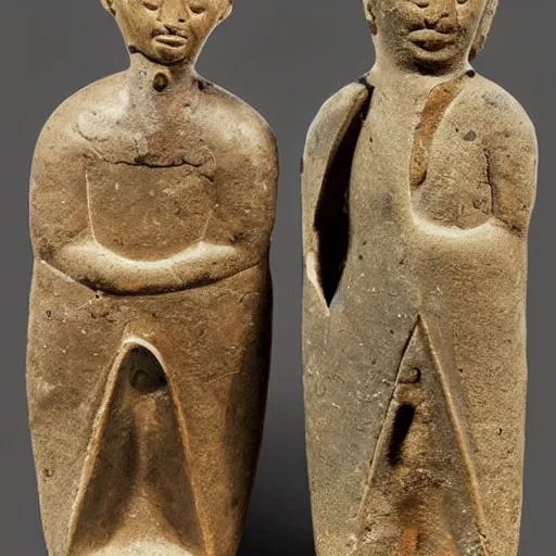 Image similar to chalcolithic iberian man and woman, bell beaker people of the chalcolithic and early bronze age atlantic, historical reproduction