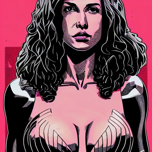 Prompt: portrait of gal gadot, by laurie greasley and james stokoe, 4 k, 8 k