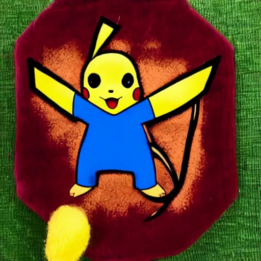 Image similar to a velvet Pikachu