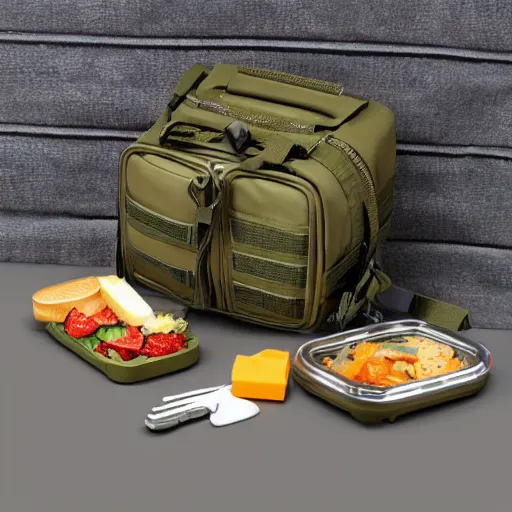 Image similar to productphoto of a tactical childrens lunchbox