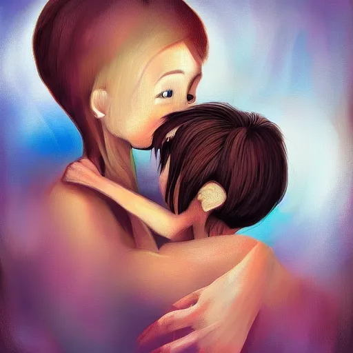 Prompt: true love, digital painting, trending on DeviantArt