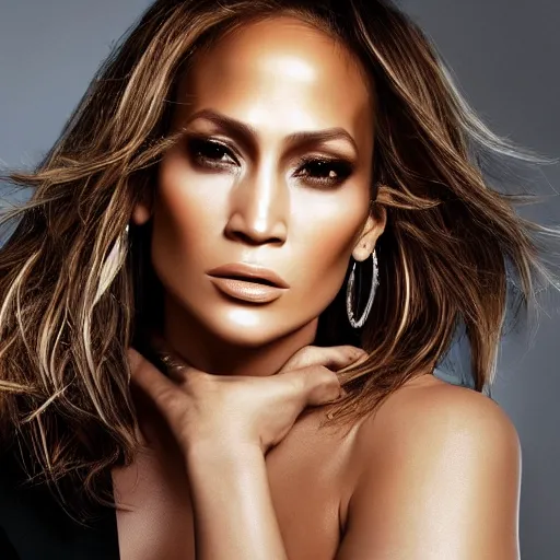 Prompt: j - lo, transparent, translucent, portrait photography, unreal engine