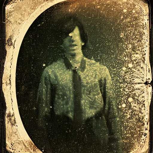 Image similar to tintype photo, underwater, pyramid