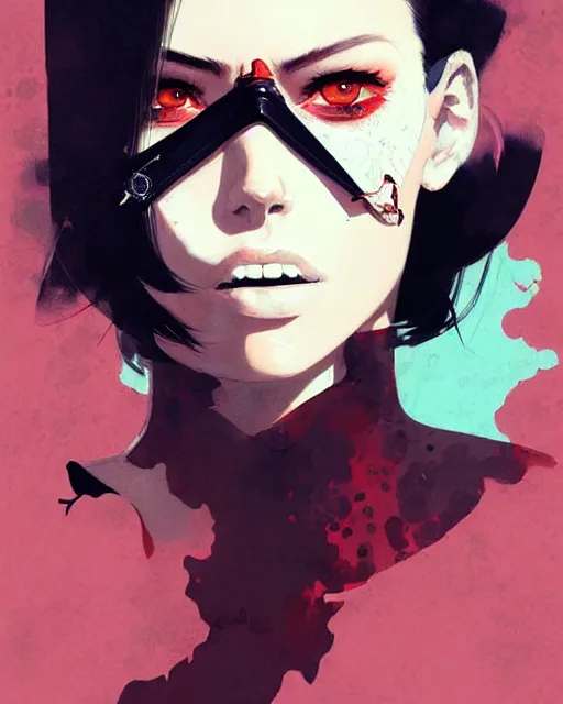 Image similar to a ultradetailed beautiful painting of a stylish woman with an eyepatch over her left eye, by conrad roset, greg rutkowski and makoto shinkai trending on artstation