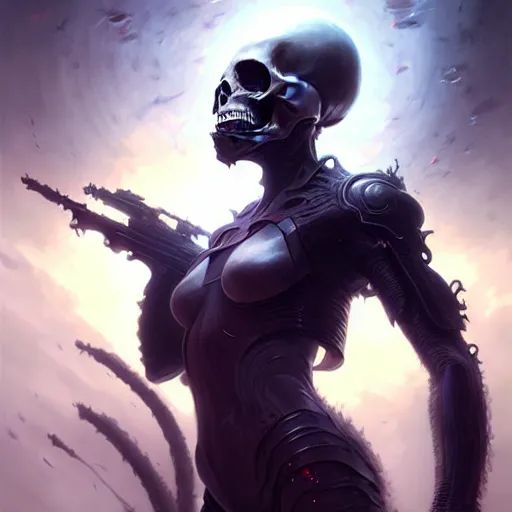 Prompt: Death is swallowed up in victory, artwork by artgerm, scifi, D&D, fantasy, intricately detailed, elegant, digital painting, smooth, sharp focus, art by greg rutkowski and Eric Wallis