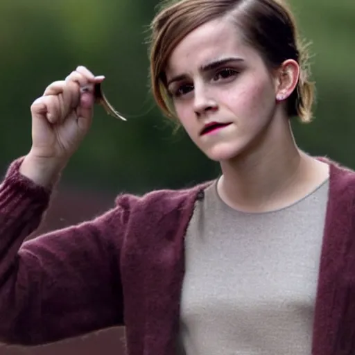 Prompt: Photo of Emma Watson reacting to all the searches for her on Stable Diffusion