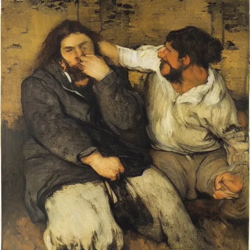 Image similar to This show of several dozen pictures, which includes stylish loans from major museums, makes a good case for generally reconsidering the work. Courbet, it should be remembered, belonged to the first generation of artists who had to operate in what we now consider the modern art market!