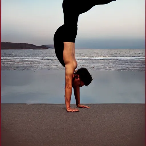 handstand yoga pose realistic photography | Stable Diffusion | OpenArt