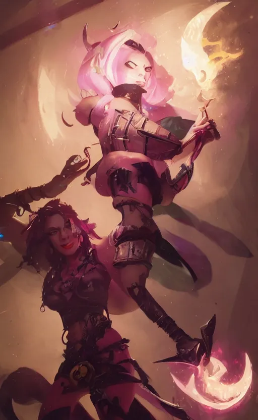 Prompt: jinx, league of legends, arcane, by fortiche, by greg rutkowski, esuthio, craig mullins