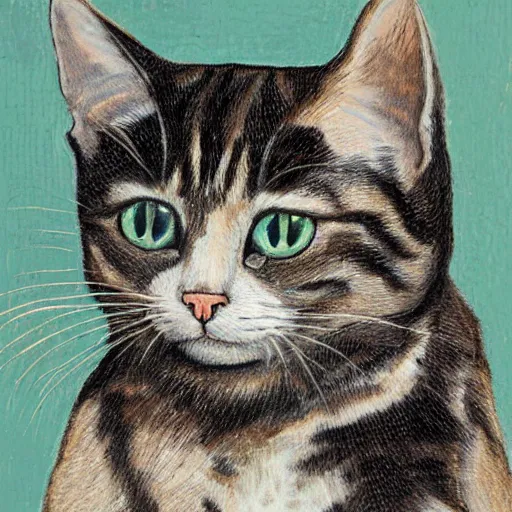 Prompt: a portrait image of a cat 1 4 7 1 3