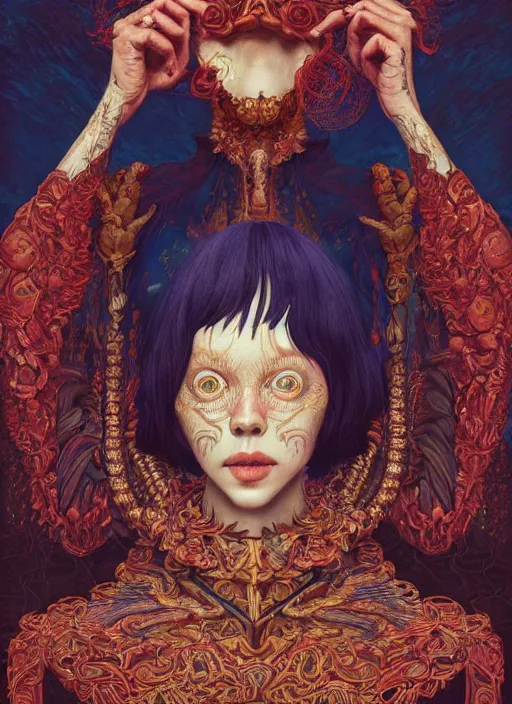 Image similar to flame portrait :: by Martine Johanna and Simon Stålenhag and Chie Yoshii and Casey Weldon and Guillermo del toro :: ornate, dynamic, particulate, rich colors, intricate, harper's bazaar, elegant, highly detailed, centered, artstation, smooth, sharp focus, octane render, 3d