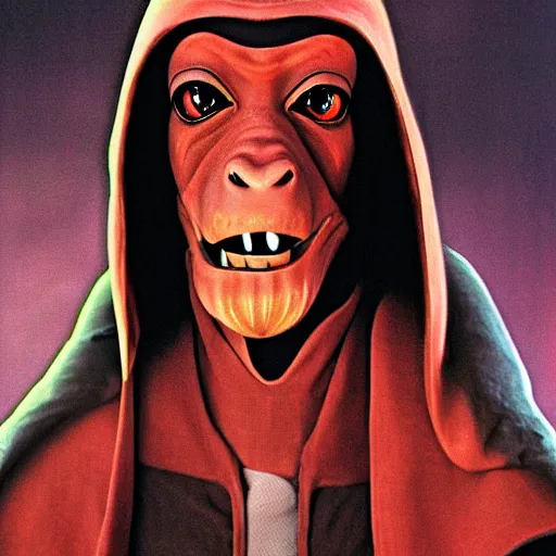 Image similar to jar jar binks as a sith lord