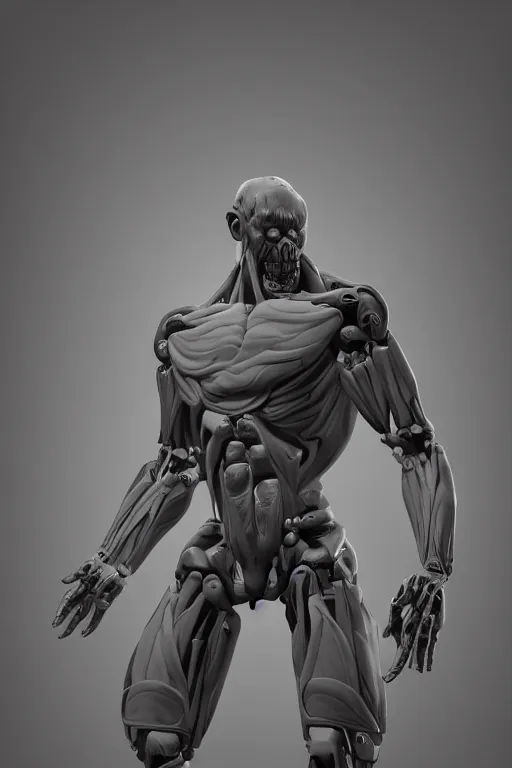 Image similar to symmetry!! full body human anatomy concept, plating, gun metal grey, cyborg limbs, gorilla feet, digital art, in the style of ben lol, brian sum, ramil sunga, herbert lowis, furio tedesschi, christopher cao, artstation, pinterest, deviantart, photoshop, octane render, unreal engine