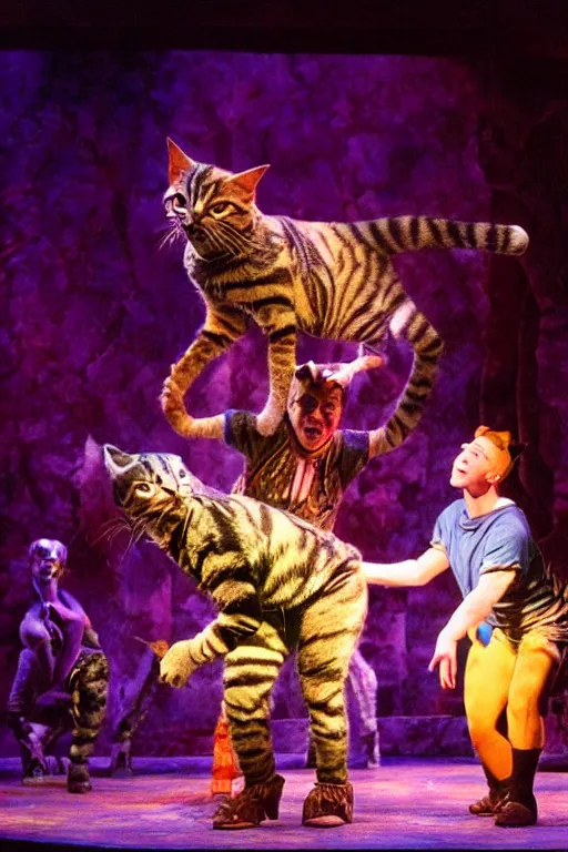 Image similar to 📷 mungojerrie and rumpleteazer, cats musical 1 9 9 8, dynamic lighting, portait