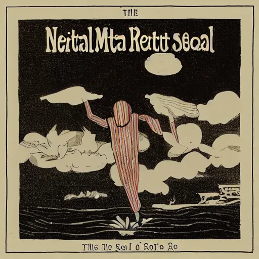 Image similar to neutral milk hotel, in the aeroplane over the sea