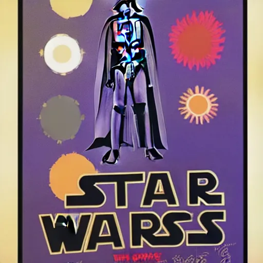 Image similar to Star Wars A New Hope Poster in the art style of Georgia O'keeffe, Flowers