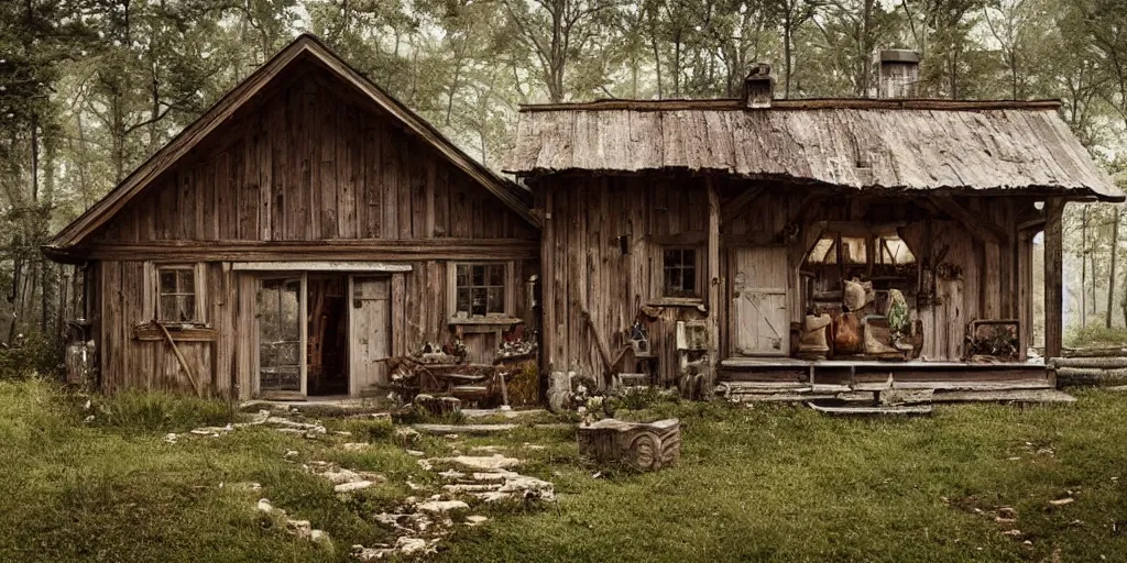 Image similar to rustic country cabin exterior by andreas franke