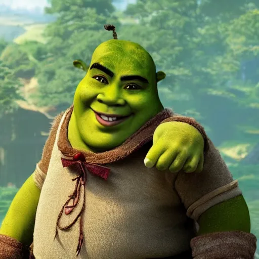 Image similar to asian Shrek