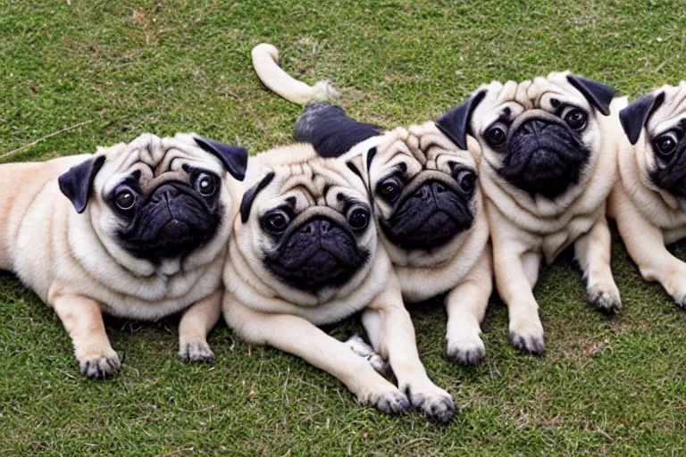 Image similar to a pug centipede, photo