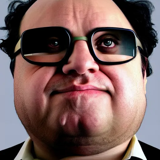 Image similar to obese danny devito as a hacker in the matrix, modelsociety, radiant skin, huge anime eyes, rtx on, perfect face, directed gaze, intricate, contrast correction, sony a 7 r iv, symmetric balance, polarizing filter, photolab, lightroom, 4 k, dolby vision, photography award