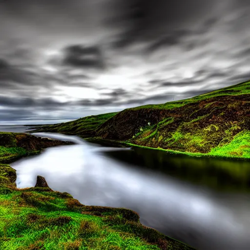 Image similar to landscape photo of ireland, hdr, 4 k, 3 5 mm