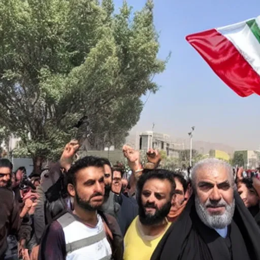 Prompt: Thanos in Azadi Square of Tehran