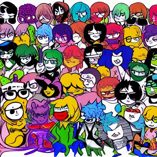 Prompt: homestuck art