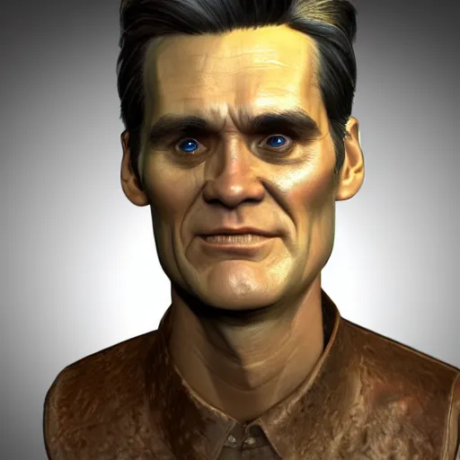 Image similar to unwrapped UV Texture map of jim carrey face, game textures, call of duty textures