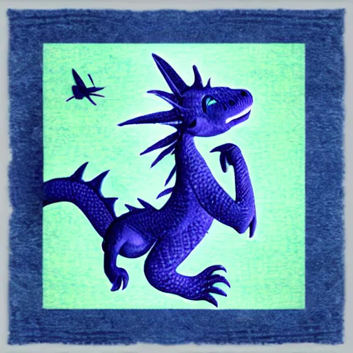 Image similar to indigo baby dragon