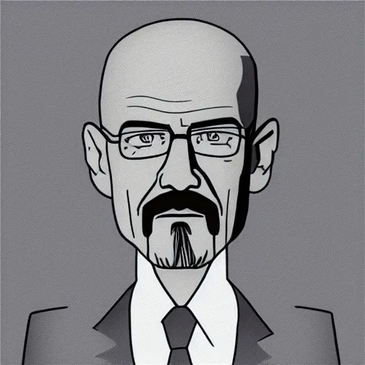 Image similar to Walter White as a vtuber, face, 2d, hd