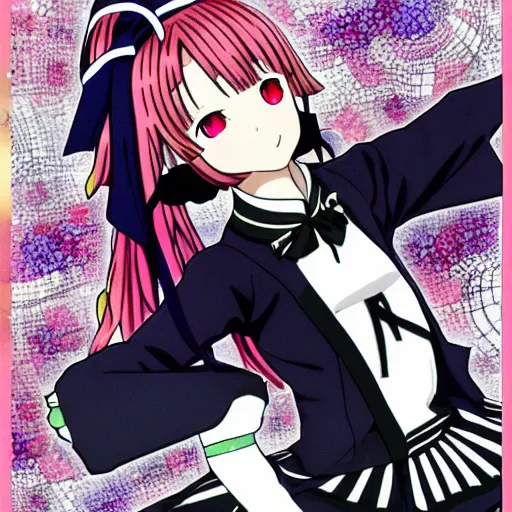 Image similar to chika fujiwara from kaguya - sama dancing, highly detailed, bright tones