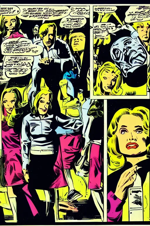 Image similar to A page from the X-Files comic, by Jack Kirby (1968)