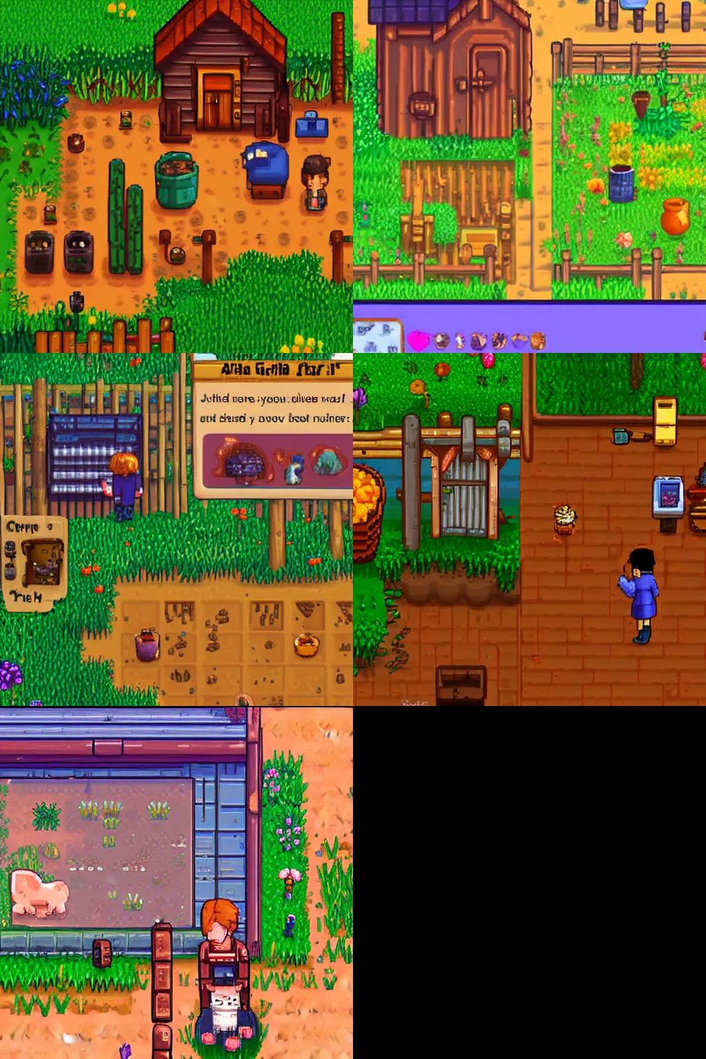 Prompt: a girl with a cat fishing, peaceful, stardew valley style