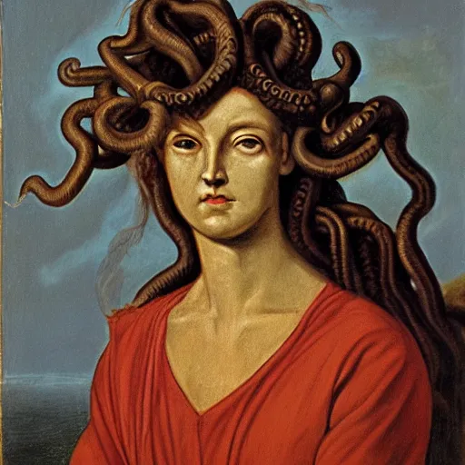 Prompt: portrait of medusa