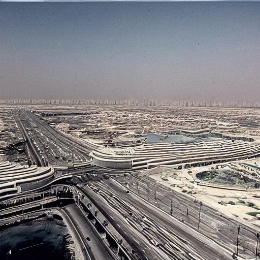 Image similar to a photo inside of Dubai in 1977