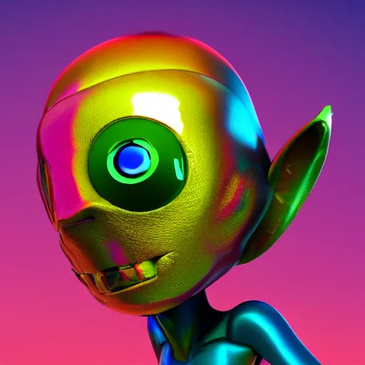 Image similar to photo of a colourful alien, artstation, photo, 3 5 mm camera