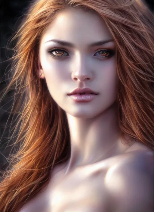 Prompt: photo of a gorgeous female in the style of stefan kostic, realistic, half body shot, sharp focus, 8 k high definition, insanely detailed, intricate, elegant, art by stanley lau and artgerm, luis royo half body portrait, greg kutkowski