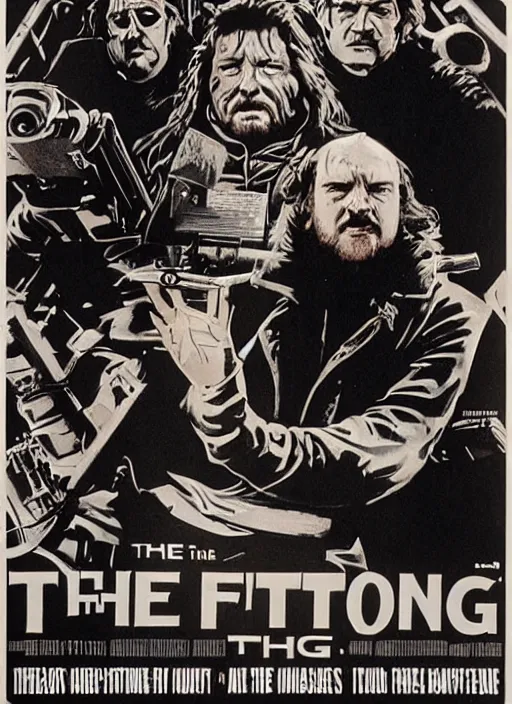 Prompt: film the thing alternative poster
