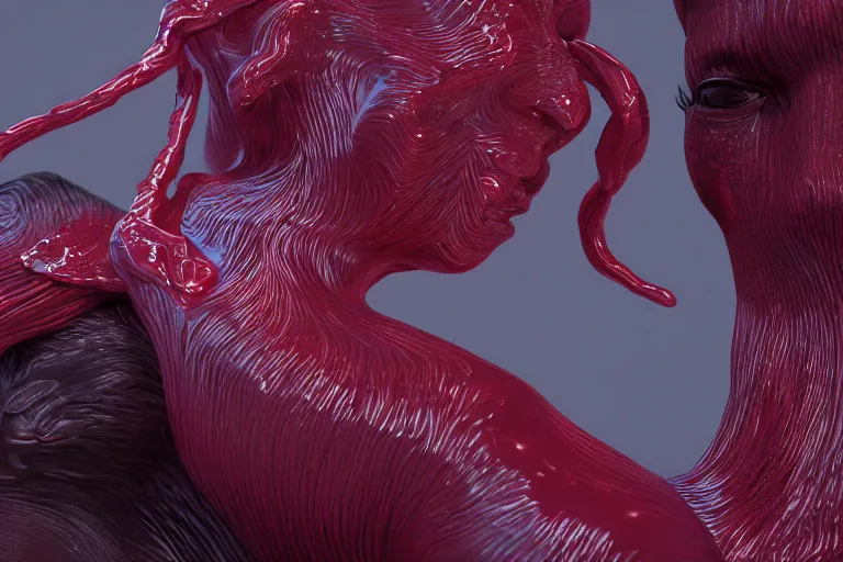 Image similar to Painful pleasures by Lynda Benglis, octane render, 4k, 8k