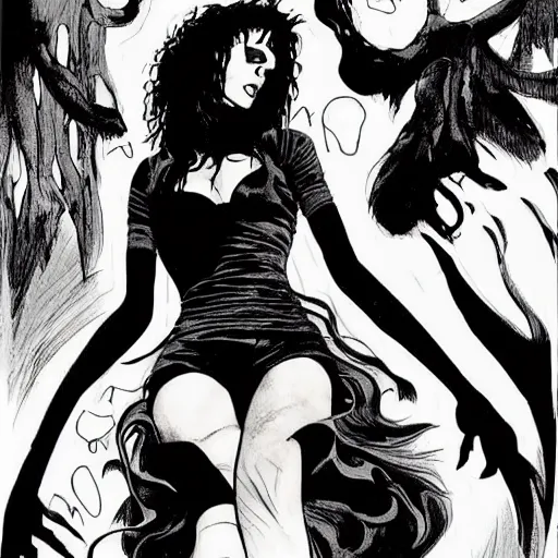 Image similar to death from the'the sandman'comics