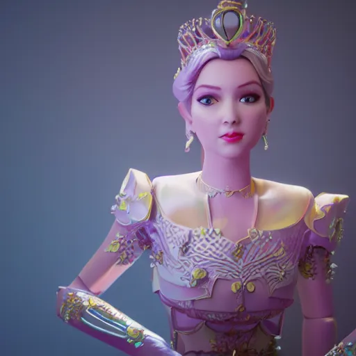 Image similar to princess, octane render, 4 k