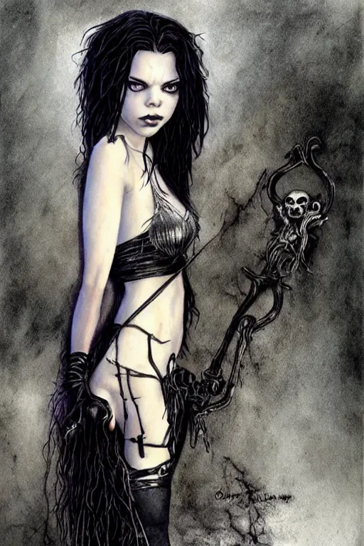 Image similar to full body portrait of anya taylor joy as death from sandman, by luis royo