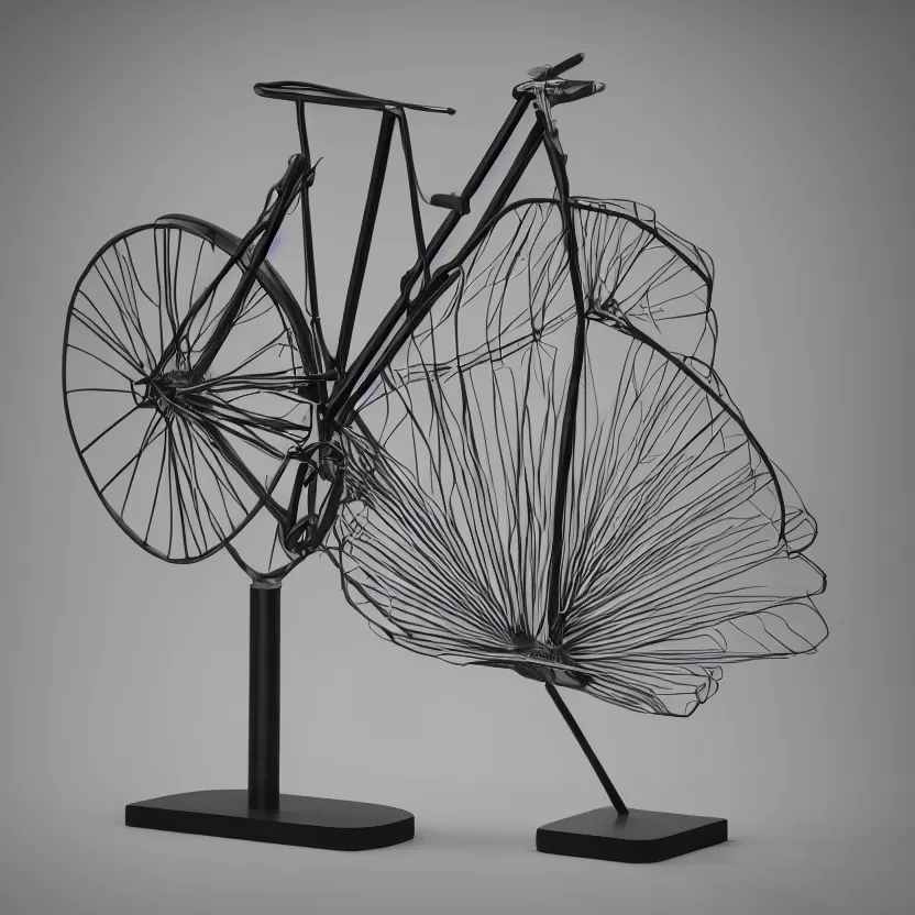 Prompt: a single readymade object on a pedestal named 50cc d'air de paris, banal but mysterious, by Marcel Duchamp, studio packshot, 4k