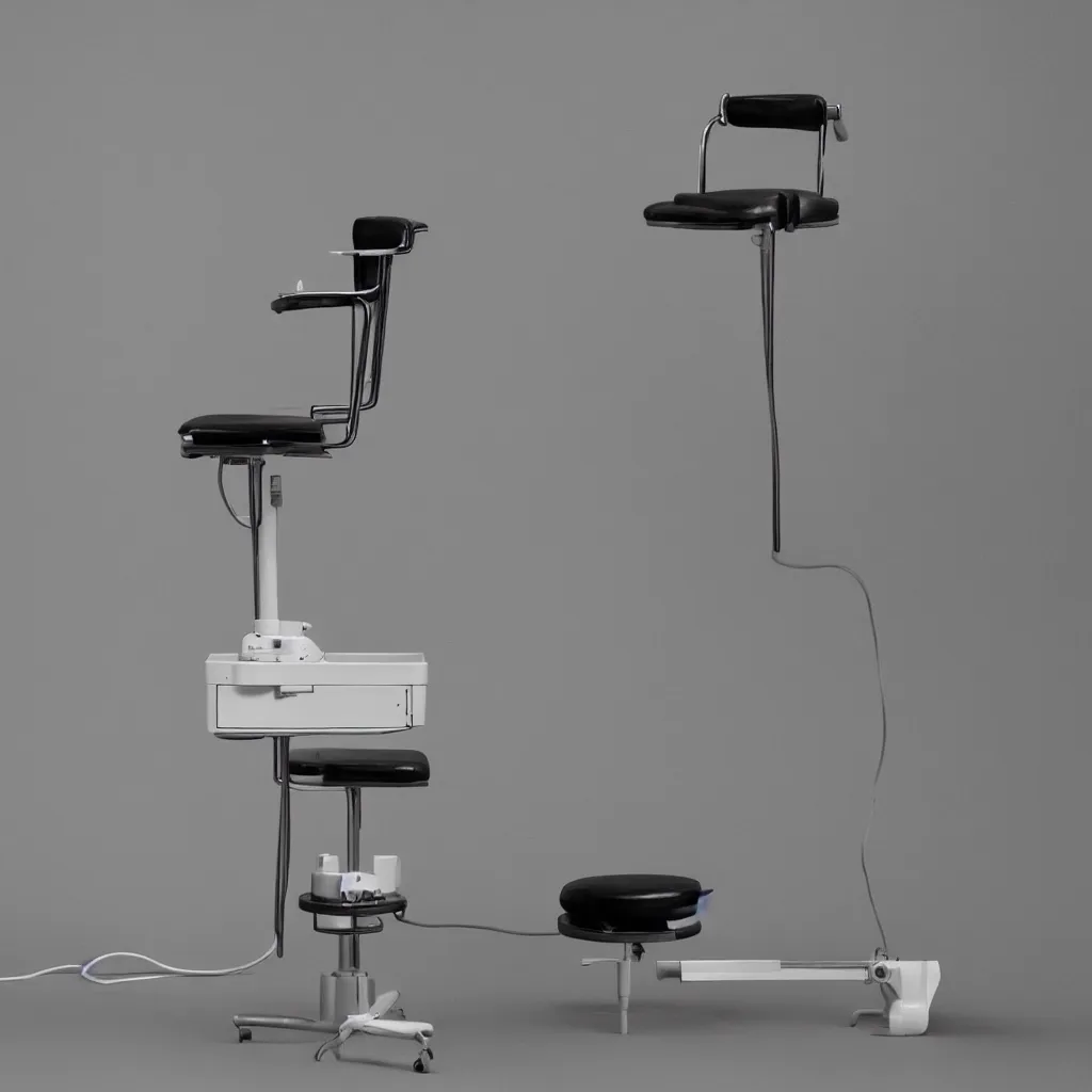 Image similar to product photography teenage engineering electric chair, dieter rams, jonothan ive, vintage