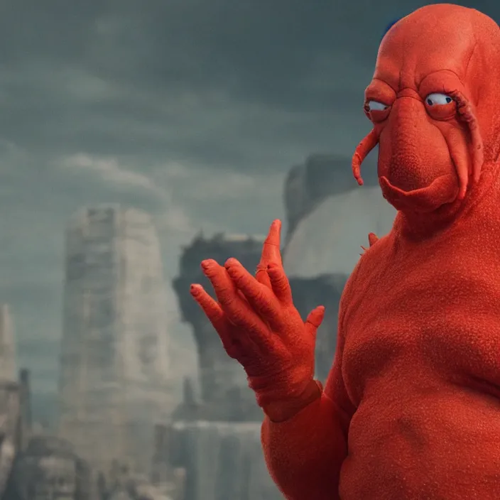 Prompt: live action zoidberg, 8 k,