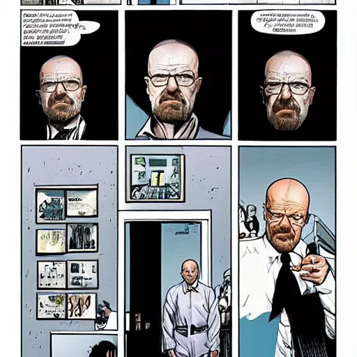 Image similar to walter white in vertigo comic