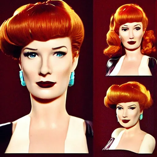 Prompt: Funco POP of sultry Joan Holloway of the TV Show Mad Men